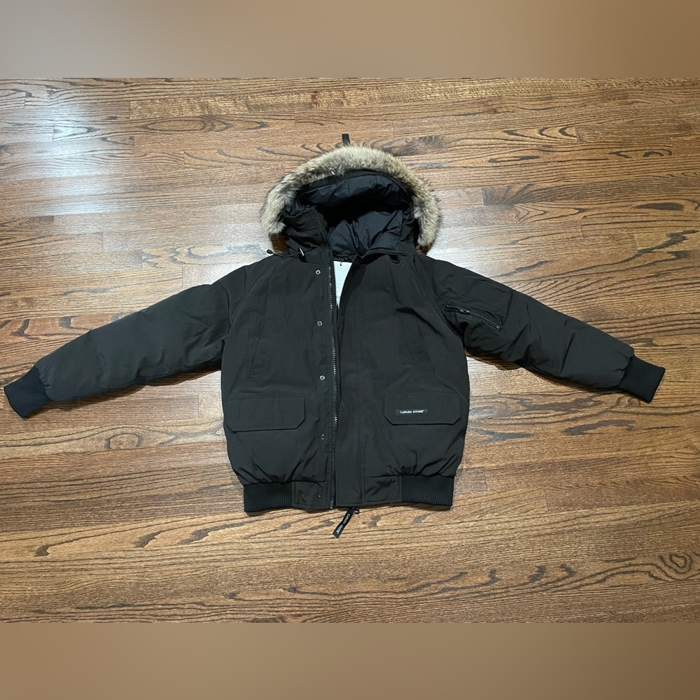 Black Fur Canada Goose Jacket